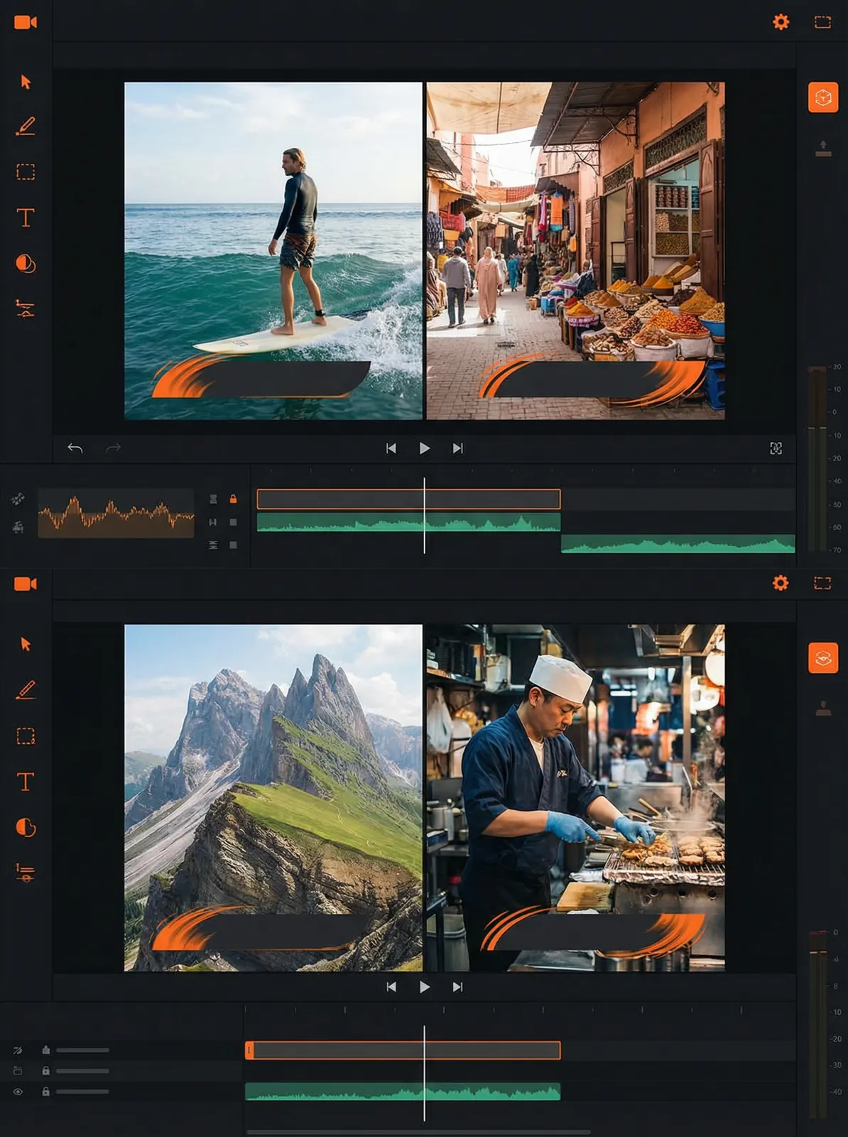 中国zoom人狗app Vlog开场模板设计